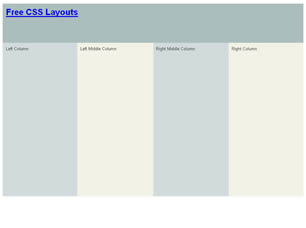 CSS Layout 165 Free Website Layout
