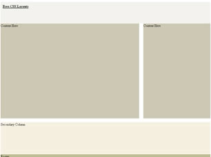 CSS Layout 203 Free Website Layout