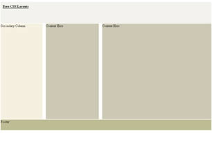 CSS Layout 204 Free Website Layout