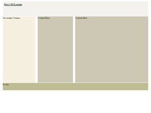 CSS Layout 205 Free Website Layout