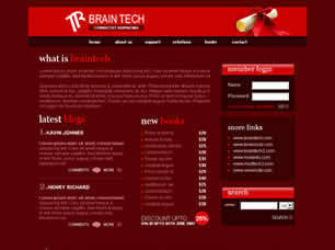 Brain Tech Free Website Template