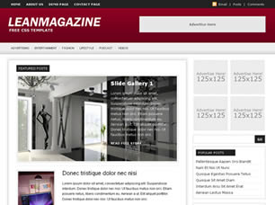 LeanMagazine Free CSS Template