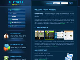 Business Solution Free Website Template
