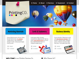 PrintingCo. Free Website Template