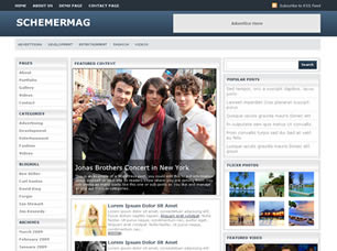SchemerMag Free Website Template
