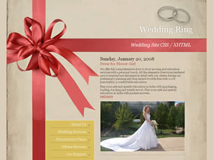 Wedding Ring Free CSS Template