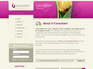 G-Consultant Free Website Template