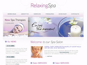 RelaxingSpa Free Website Template