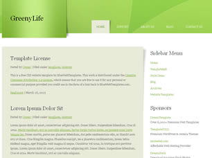 GreenyLife Free CSS Template
