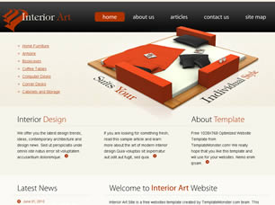 Interior Art Free Website Template