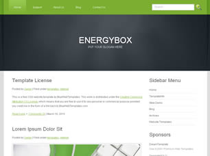 EnergyBox Free CSS Template