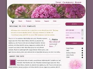 Light Pink Website Template
