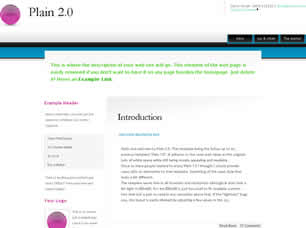 Plain 2.0 Free Website Template