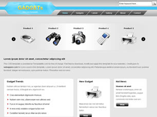 Gadgets Free Website Template