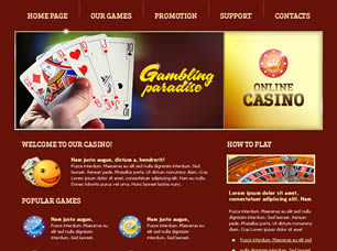 Online Casino Free Website Template