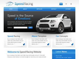 SpeedRacing Free Website Template