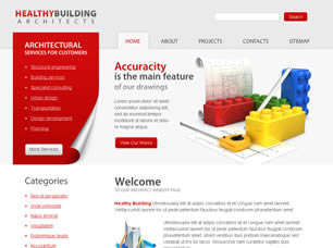 Healthybuilding Architects Free Website Template