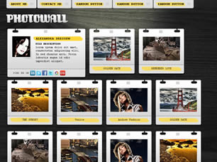 PhotoWall Free Website Template