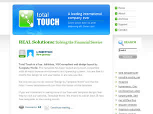Total Touch Free Website Template