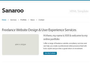 Sanaroo Free Website Template