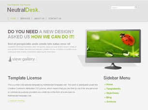 NeutralDesk Free Website Template