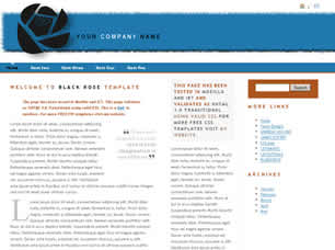 Black Rose Free Website Template