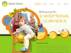 Special School Free Website Template