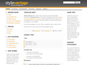 Stylevantage 1.0 Free CSS Template