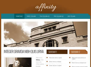 Affinity Free CSS Template