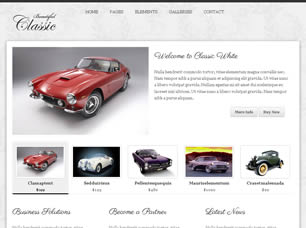 Classic White Free Website Template