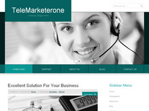TeleMarketerone Free Website Template