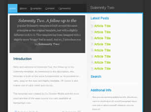 Solemnity Two Free Website Template