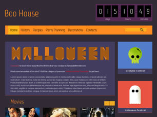 Boo House Free Website Template