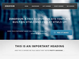 ZeroFour Free Website Template