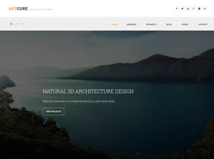 ArtCore Free CSS Template