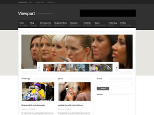 Viewport Free CSS Template