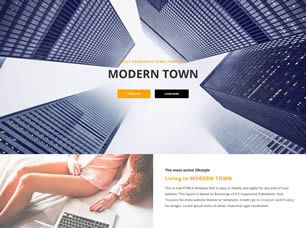 Modern Town Free Website Template