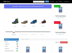 Free Shopping Website Template