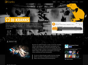 DJ Kranks Free Website Template