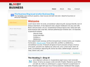 Bloody Business Free Website Template