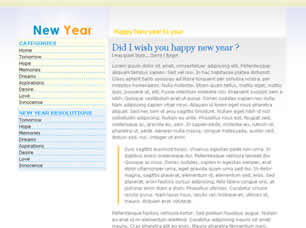 New Year Free CSS Template