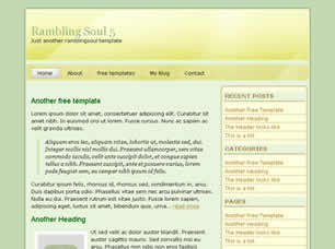 Rambling Soul 5 Free Website Template