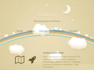 Rainbow Free CSS Template