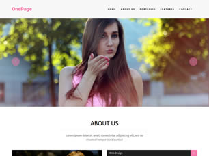 OnePage Free CSS Template