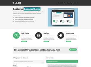 Plato Free Website Template