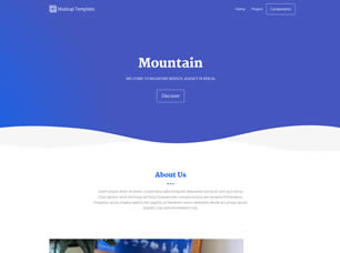 Mountain Free CSS Template