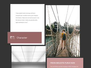 Character Free Website Template