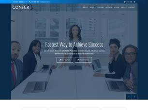CONFER Free CSS Template