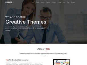 Cosmix Free Website Template