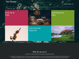 Tea Flower Free CSS Template